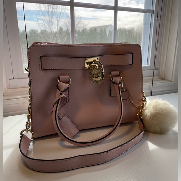 SALE 30% OFF | Michael Kors Baby Pink Leather Satchel - Picture 9 of 10